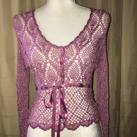 Betsey Johnson Tops - Betsey Johnson Crochet Blouse